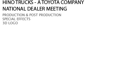 Hino Trucks - Dealer Conference
